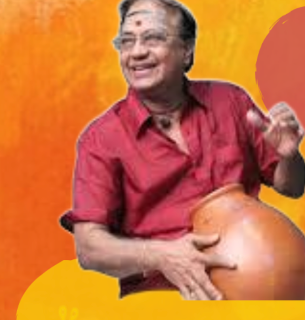 Sri T. H. Subashchandran playing the ghatam